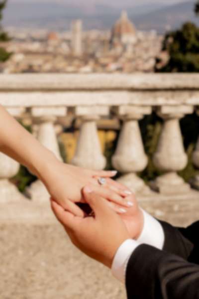 Surprise Proposal at San Miniato Panoramic Terrace, Florence - 10