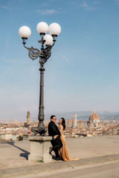 Surprise Proposal at San Miniato Panoramic Terrace, Florence - 17