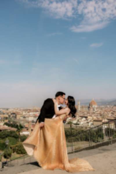 Surprise Proposal at San Miniato Panoramic Terrace, Florence - 6