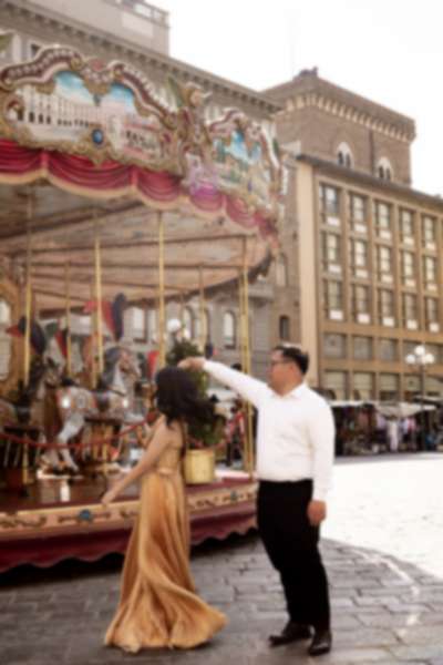 Surprise Proposal at San Miniato Panoramic Terrace, Florence - 19