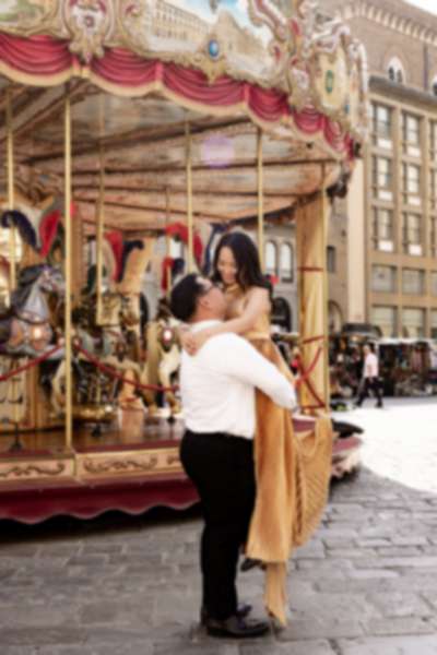 Surprise Proposal at San Miniato Panoramic Terrace, Florence - 5