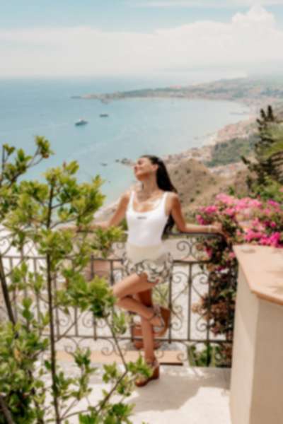 Four Seasons Taormina Fashion Engagement Photoshoot - 8