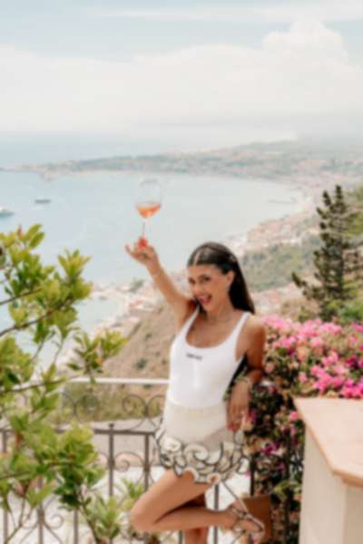Four Seasons Taormina Fashion Engagement Photoshoot - 11
