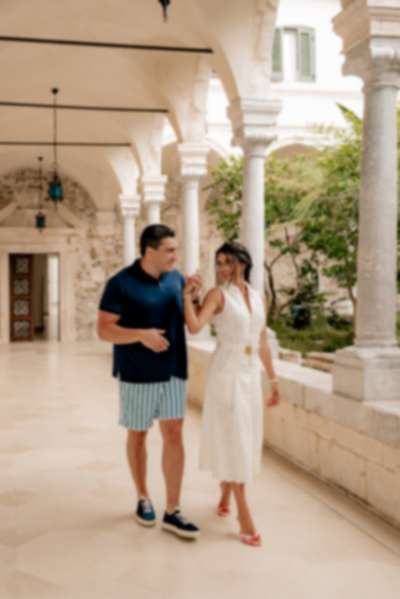 Four Seasons Taormina Fashion Engagement Photoshoot - 13