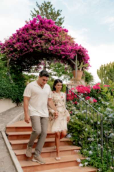 Four Seasons Taormina Fashion Engagement Photoshoot - 25