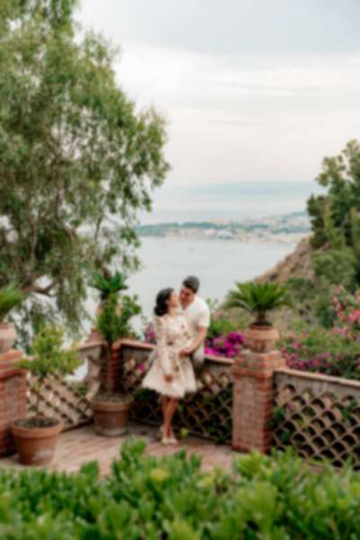 Four Seasons Taormina Fashion Engagement Photoshoot - 26