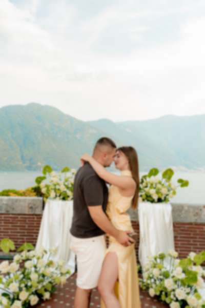 Luxury Lake Como Proposal at Villa Pessina | Romantic Engagement Photography - 11