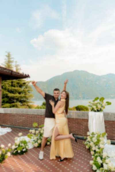 Luxury Lake Como Proposal at Villa Pessina | Romantic Engagement Photography - 13