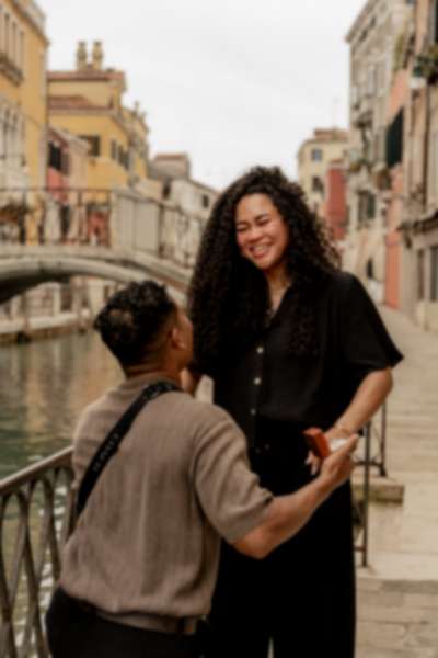 Surprise Proposal by a Canal Bridge in Venice - 5
