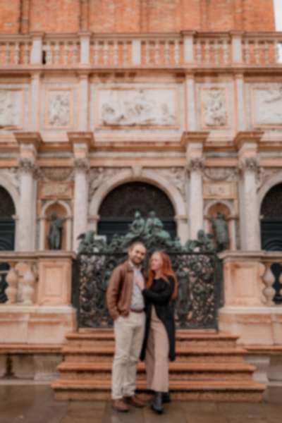 Rainy Sunrise Surprise Proposal in San Marco Square, Venice - 8