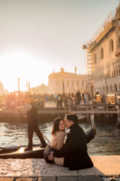 Winter Surprise Proposal on a Gondola in Venice - 1